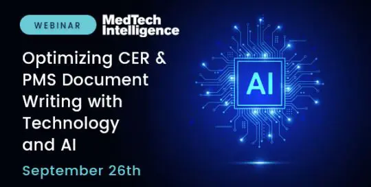 Optimizing CER and PMS Document Writing with Technology and AI – Webinar with Medtech Intelligence