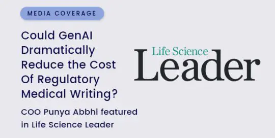 Could GenAI Dramatically Reduce the Cost Of Regulatory Medical Writing?