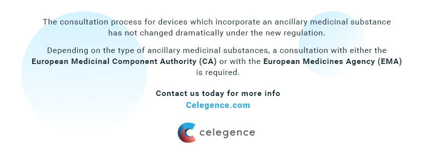 Medical Devices with Ancillary Medicinal Substances (Combination Products) - Celegence