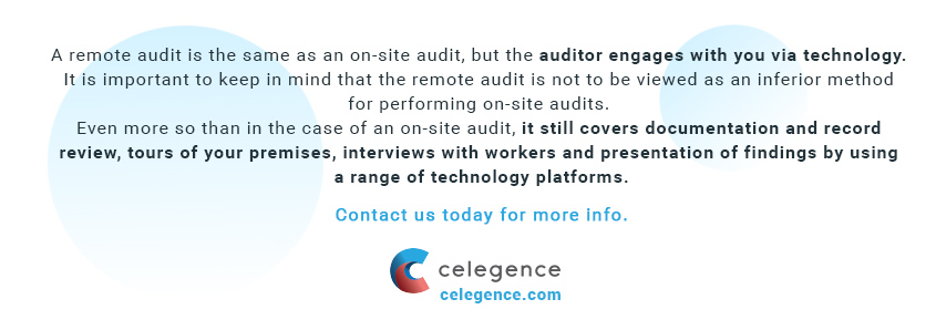 What is a Remote Medical Audit - Celegence Medical Device Consultants