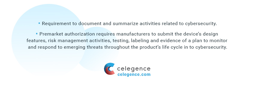 Regulatory Submission Documentation by Manufacturers - EU MDR Medical Device Cybersecurity Regulations