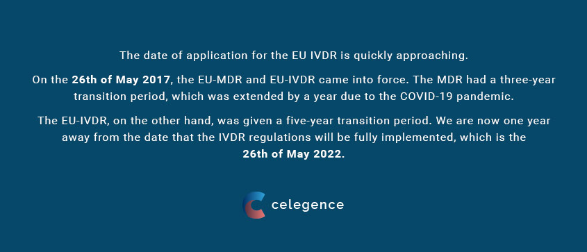 EU IVDR - May 26 2022 - IVD Consulting Celegence