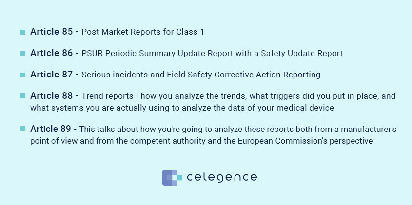 Post Market Surveillance Articles EU MDR - Celegence