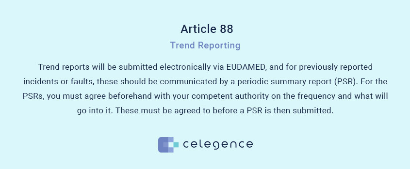 Post Market Surveillance Under EU MDR - Article 88 - Trend Reporting