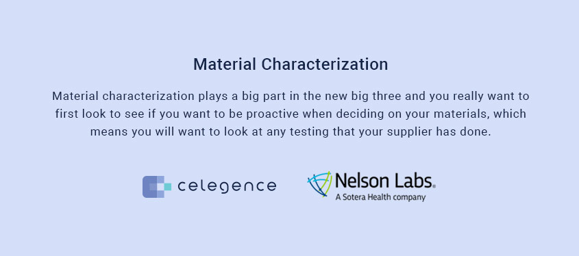 Material Characetrization – Big Three Test Material Characetrization - Big Three Test