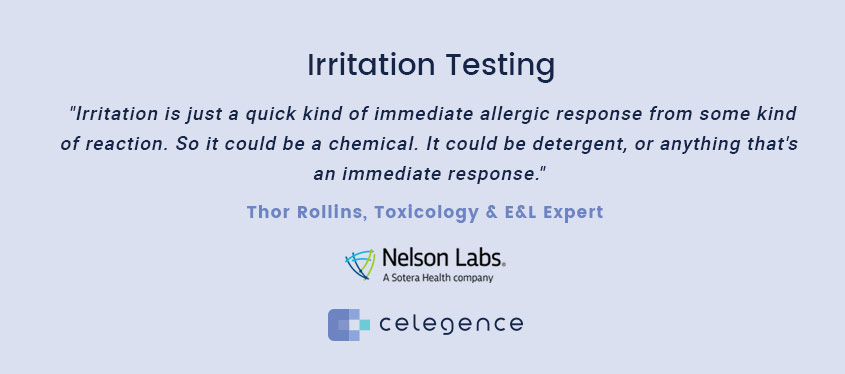 Irritation Testing - Thor Rollings - Celegence Webinar