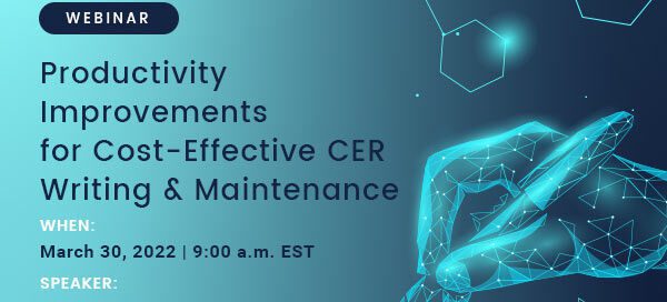 Productivity Improvements for Cost-Effective CER Writing & Maintenance – Webinar