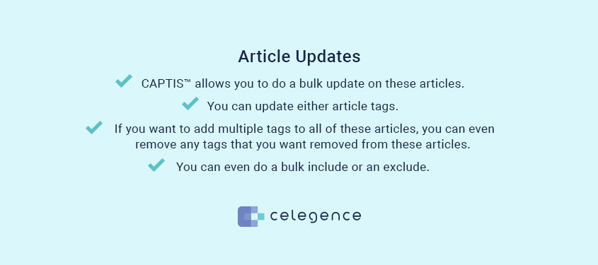 CAPTIS Technology EU MDR IVDR - Article Updates Celegence