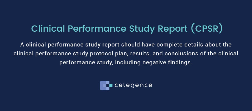 Clinical Performance Study Report - CPSR - Celegence