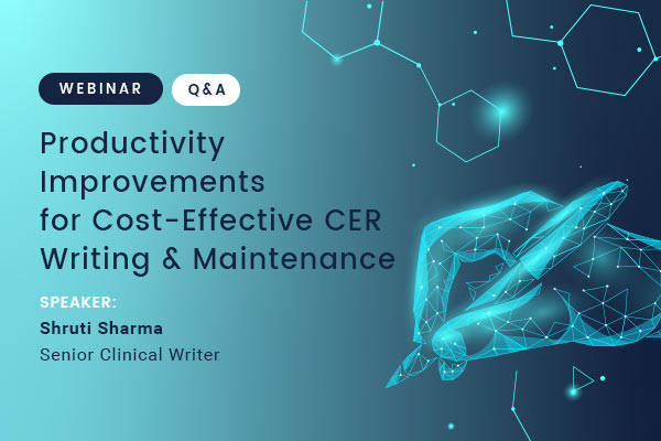 Productivity Improvement Cost-Effective CER- Webinar Q&A - Shruti Sharma Feature