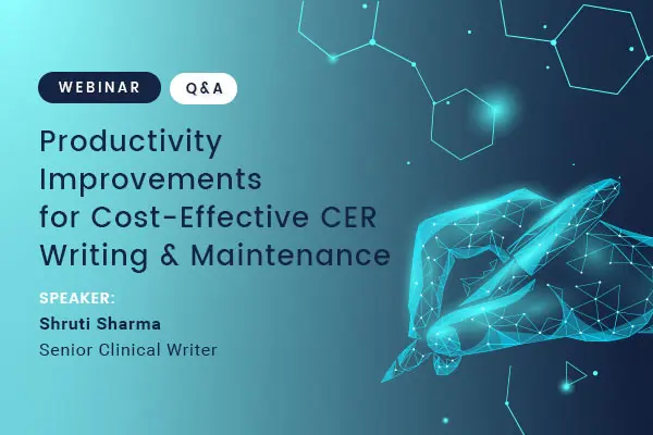 Productivity Improvement Cost-Effective CER- Webinar Q&A - Shruti Sharma Feature