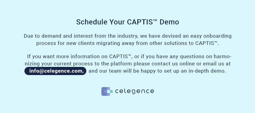 Schedule CAPTIS Demo – Celegence Schedule CAPTIS Demo - Celegence
