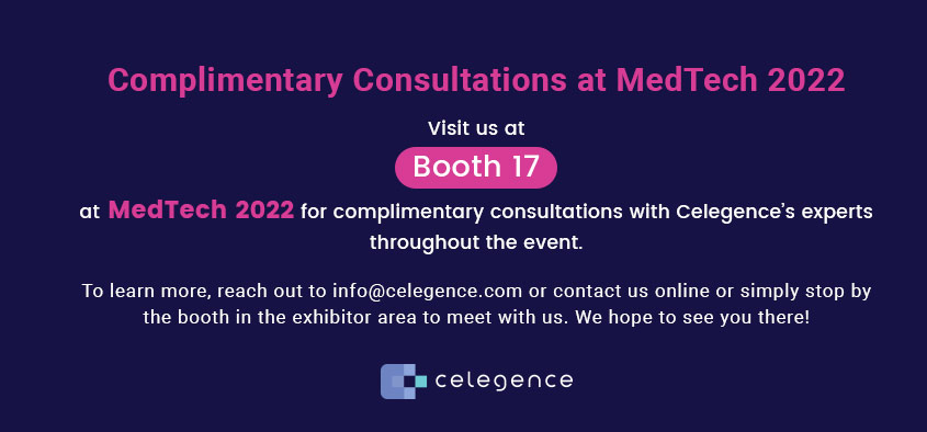 MedTech Summit 2022 - Dublin - Booth 17 Celegence