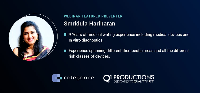 Smridula Hariharan - Medical Device Claims Webinar - Celegence