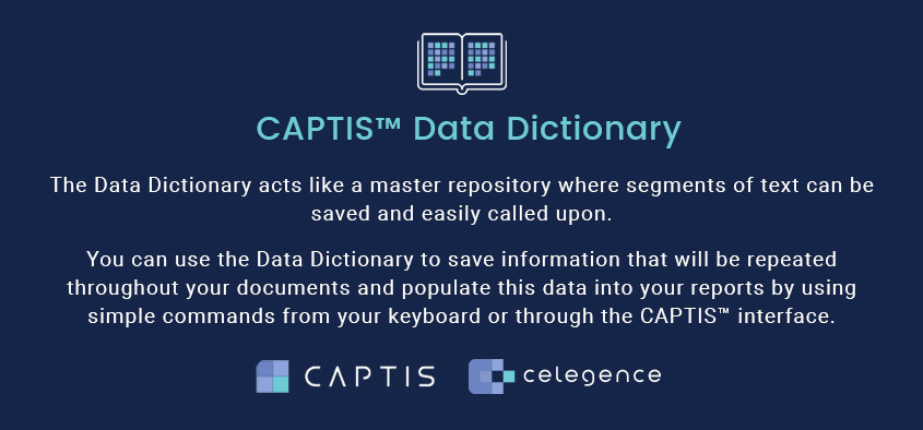 CAPTIS Data Dictionary Interface - Celegence