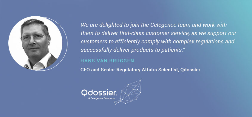 Celegence Acquires Qdossier – Hans Van Bruggen – Regulatory Consultancy Services Celegence Acquires Qdossier - Hans Van Bruggen - Regulatory Consultancy Services