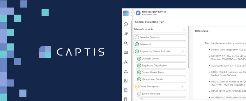 Report Writing Functionality added to EU MDR and IVDR Compliance Technology - CAPTIS