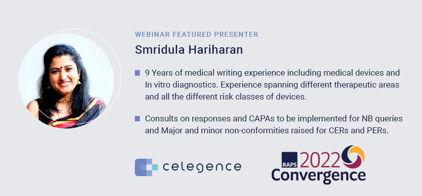 RAPS Convergence 2022 – Celegence – Smridula Hariharan RAPS Convergence 2022 - Celegence - Smridula Hariharan
