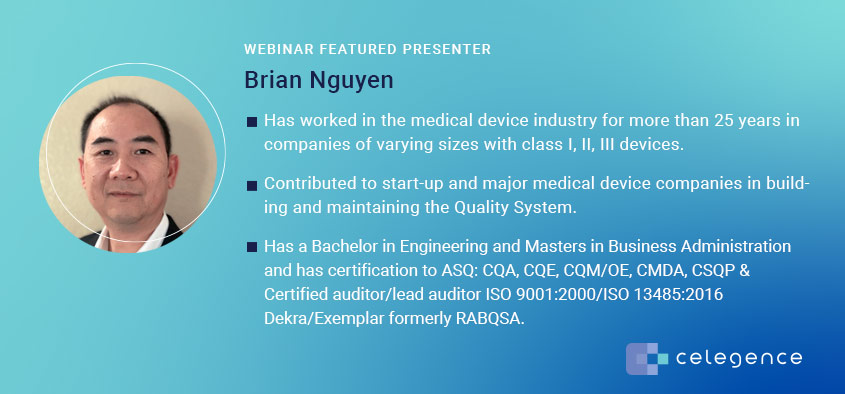 Brian Nguyen - Celegence Webinar MedTech