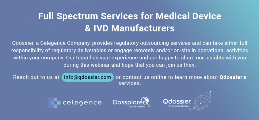Medical Device and IVD Manufacturers Services - Celegence QDossier