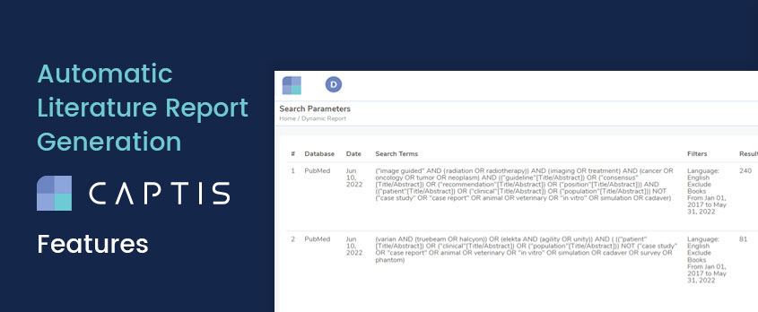 Automatic Literature Report Generation - CAPTIS