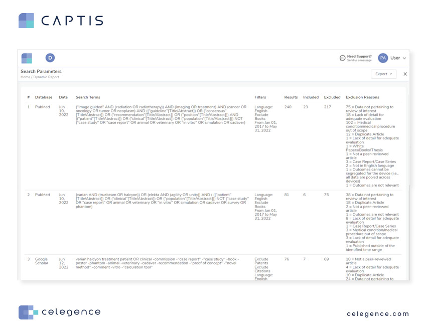 Automatic Literature Report Generation - CAPTIS