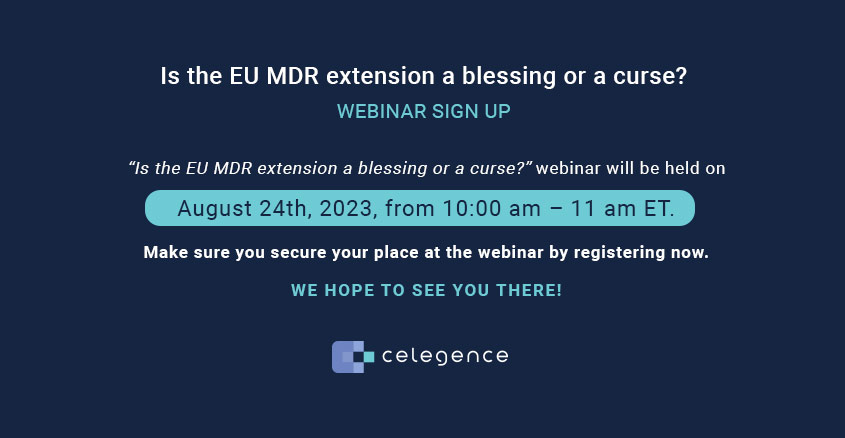 Webinar SignUp - EU MDR Extension - Celegence