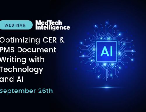 Optimizing CER and PMS Document Writing with Technology and AI – Webinar with Medtech Intelligence