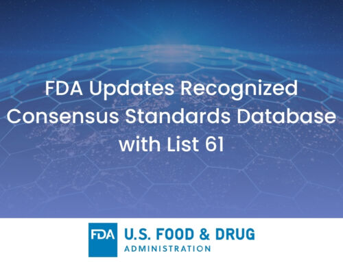 FDA Updates Recognized Consensus Standards Database with List 61