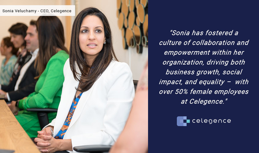 Sonia Veluchamy CEO Celegence - International Women's