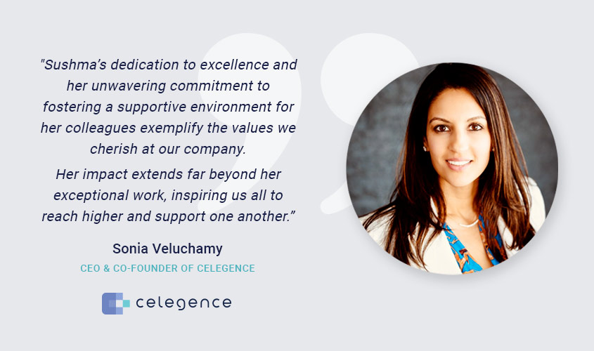 Sonia Veluchamy CEO - Celegence Highfliers
