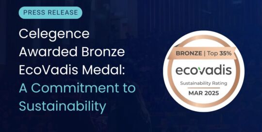 Celegence Awarded EcoVadis Bronze Medal for Sustainability Commitment
