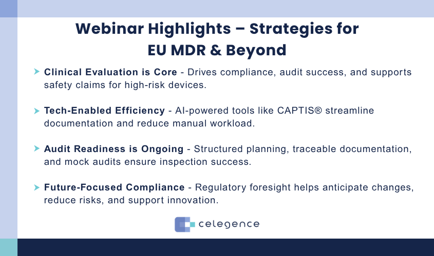 Webinar Highlights – Strategies for EU MDR & Beyond
