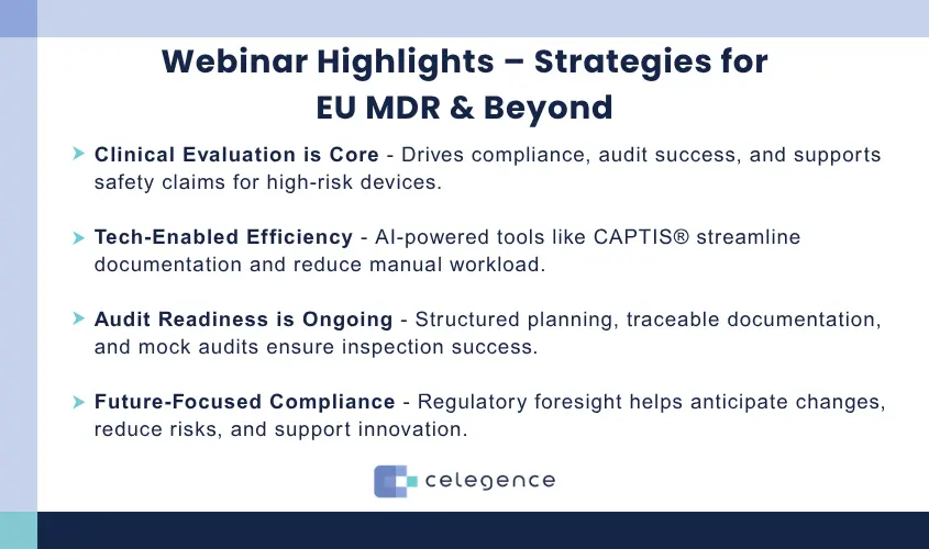 Webinar Highlights – Strategies for EU MDR & Beyond